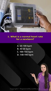 525K views · 6.7K reactions | Newborn vital signs nursing NCLEX quiz | Registerednursern.com | Facebook