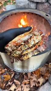 Cheesy Tacos | Over The Fire Cooking by Derek Wolf