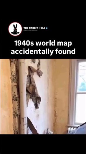 1940s world map accidentally found