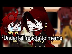 Underfell reacts to memes||Undertale au||gacha club
