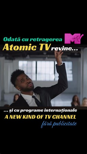 🎯🎯Muzica revine acasă! 🚀 Odată cu retragerea MTV din peisajul muzical, Atomic TV preia ștafeta și îți aduce un playlist intr-o nouă formulă și cu videoclipuri internaționale de top! Pregătește-te să dansezi și să redescoperi vibrația muzicii la televizor, live online stream, satelit, platforme (VOYO, Antena Play, Prima Play, DIGI, etc), OTT, IPTV, etc! #AtomicTV #MuzicaRevine #HituriInternationale #Videoclipuri #PlaylistNou