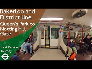 London Underground First Person Journey - Queen's Park to Notting Hill Gate
