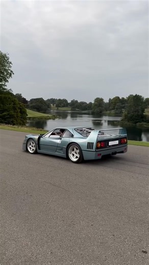 Azzurro Hyperion Ferrari F40 — a legend in a rare shade of blue. 💙🔥 #FerrariF40