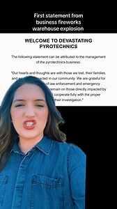 2.1K views · 29 reactions | Statement from Devastating Pyrotechnics earlier- the business that owns the fireworks facility where explosions led to fires on Tuesday. CBS13 | Madisen Keavy | Facebook