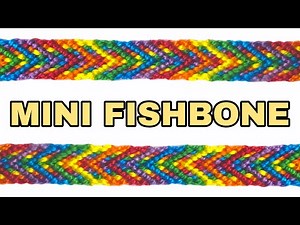 MINI FISHBONE CHEVRON Friendship Bracelet Tutorial [CC] | Alex's Innovations