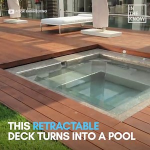 Keep your kids safe with this retractable deck cover for your pool 🏊 | In The Know Innovation