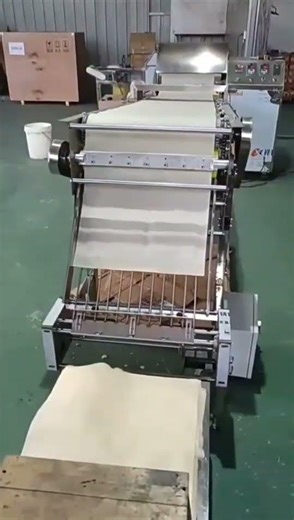 •Automatic Spring Roll Wrapper Machine Commercial High Capacity 1500-7000 Sheets/Hour Food Grade