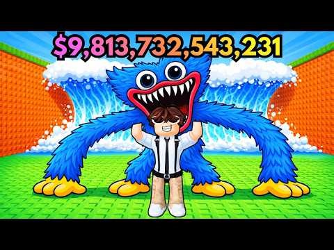 I Tried Escaping a Huggy Wuggy TSUNAMI in Roblox…