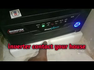 how to wire an inverter to your house // inverter connection with battery