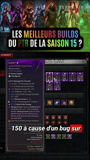 Diablo #00518 Best PTR S15 Warlock Builds SHORT