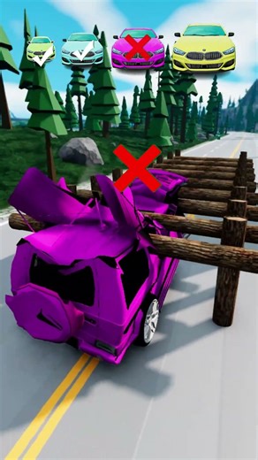 Big Small Cars vs Heroes in BeamNG.drive #48