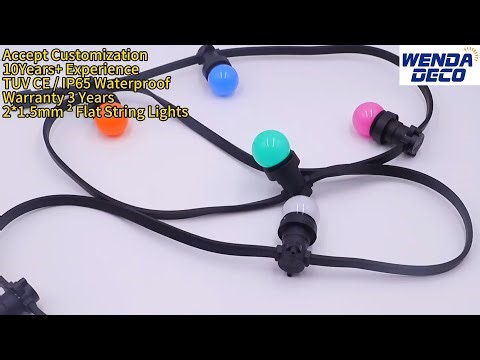 2*1.5mm² Flat Cable String Lights