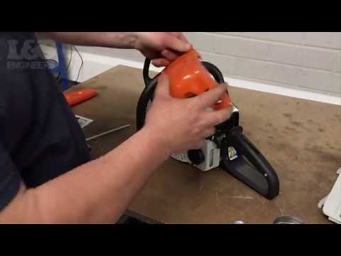 How to Change a Spark Plug on a Stihl MS180C Chainsaw | L&S Engineers