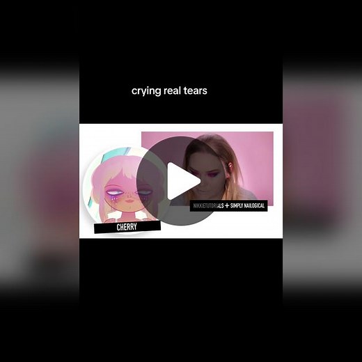 Unicorn tears with @nikkietutorials and @Simply Nailogical reminiscent of Cherry’s signature look 💗 Want to create a look for Cherry? We’d love to see 🌈♥️💄 #makeuptutorial #unicorntears #cherry #nikkietutorials #simplynailogical #newmusic #queersounds #glidingdowntherainbow