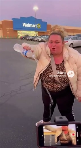Wild Karen threatens to destroy cameras with water.