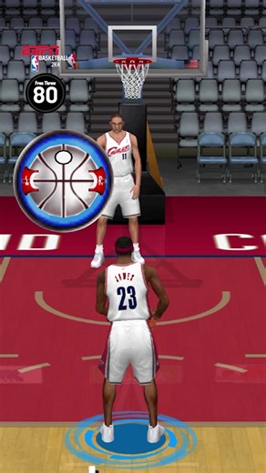 LeBron James Free Throws Practice in NBA 2K: A Basketball Simulation