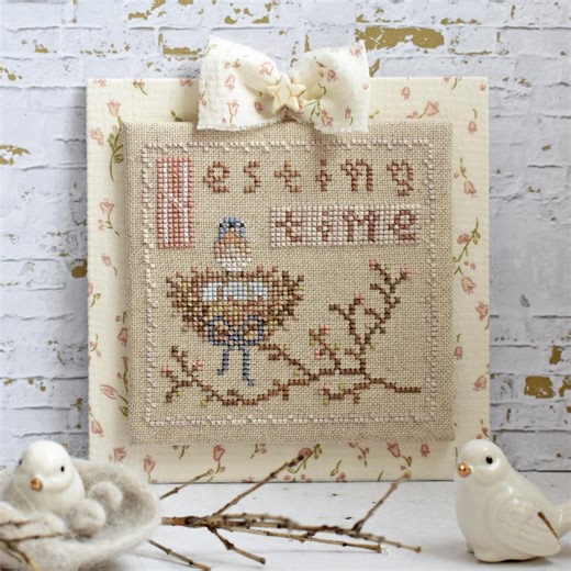 Bluebird Nesting Time Cross Stitch Pattern PDF / Primitive Spring Sampler / Nature Birdie Flowers Songbird Chart / Ukraine Stitchyprincess - Etsy UK