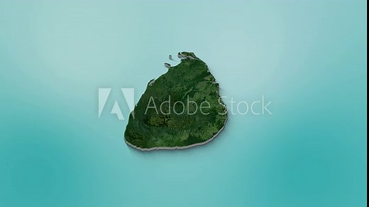 Sri Lanka Map Animation. 3d animation of Sri Lanka map