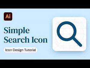 🔍 How to design a search icon in Adobe Illustrator - Design tutorial for beginners | NQdesign