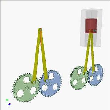 Gear and linkage mechanism 1