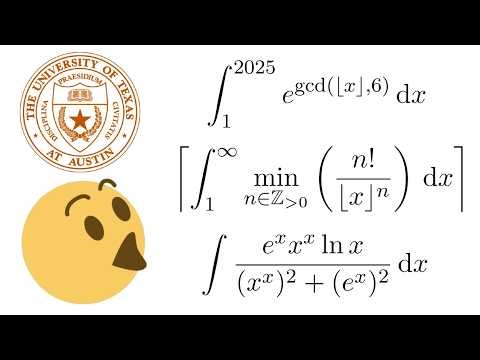I Tried University of Texas Austin Integration Bee 2025 Quarterfinals