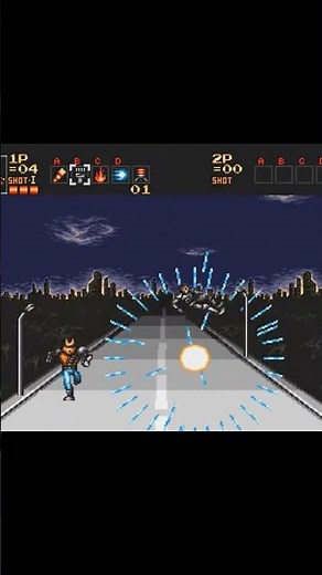 Contra The Hard Corps: High Mobility Pursuit Robot Boss (High Speed Fight Stage)