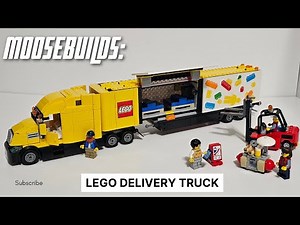 Building the LEGO Delivery Truck in the Moosebuilds Garage!