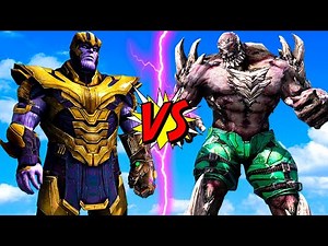 THANOS VS DOOMSDAY - EPIC BATTLE OF SUPERHEROES MARVEL VS DC