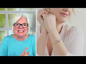 Affinity Diamonds Square Princess Cluster Flex Bangle, 14K on QVC