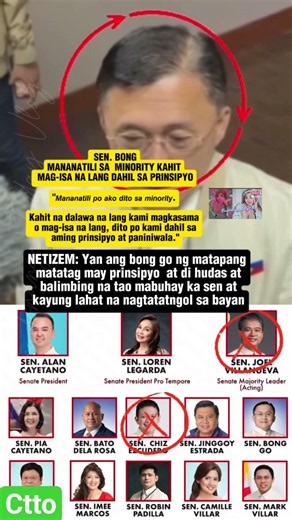 PRINSIPYO KONTRA PISO!! MABUHAY KA SEN BONG GO❤️❤️