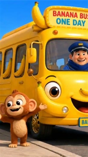 Banana Bus Adventure #kidsanimation #kidsstory #adventure #bananabus #animatedshort #kidsstory