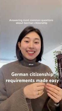 German Citizenship Made Easy #germancitizenship #livingingermany