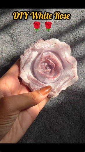 🌹DIY Crepe Paper Rose #diy #papercraft #shorts