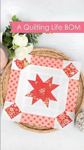 Free Block of the Month | Easy Flying Geese & Square in a Square 🧵