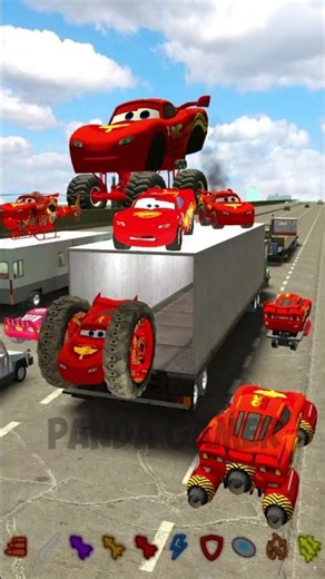 ALL SIZE NEW TYPES LIGHTNING MCQUEEN TEAM TRUCK RIDE CARS FREEWAY Garry's Mod