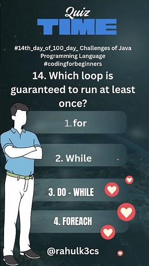 #14th_day_of_100_day_ Challenges of Java Programming Language #codingforbeginners