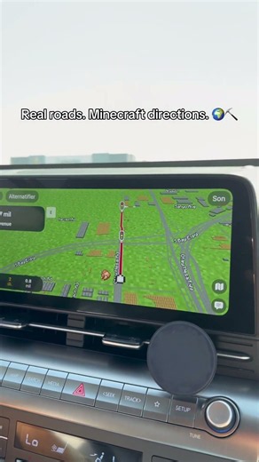 Real roads. Minecraft directions. 🌍⛏️
