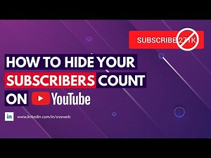 How To Hide Subscribers On YouTube | Hide Your Subscribers Count