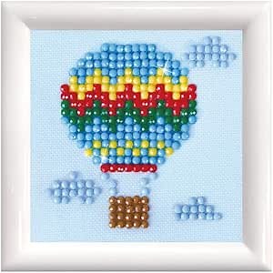 DIAMOND DOTZ Up Up & Away Kit with Frame Balloon Diamond Painting Kits for Adults - Diamond Art Kits a Relaxing Creative Craft Kit with Dotz Gems 3"x3"