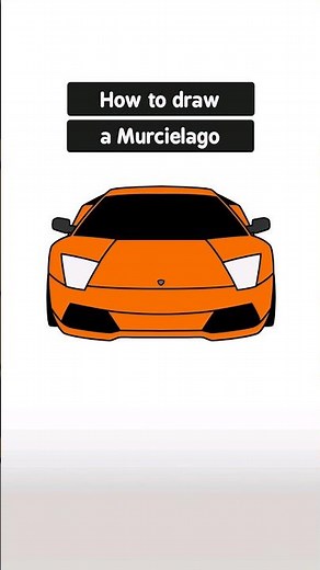 How to Draw a Lamborghini Murcielago Easy