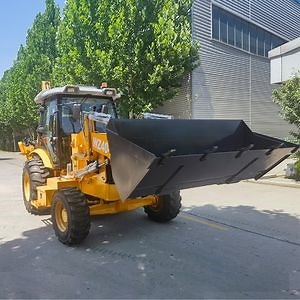 [Hot Item] Loader - Backhoe Combination Built for Long - Term Use Reliable 6-Ton Backhoe Loader