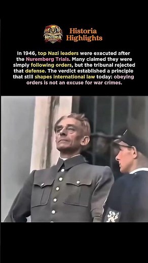 The Defense Every War Criminal Tried—and Lost #nuremberg #justice #ww2