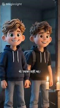 आईने में दिखा मेरा दूसरा चेहरा 😨 | Real Horror Short | Crazy Man Cartoon"