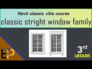 Revit classic stright window family