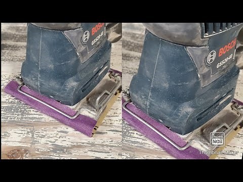 1/4 sheet sander how to attach sandpaper
