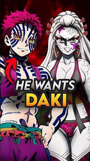 Akaza Feelings for Daki Explained - Demon Slayer Facts #shorts #demonslayer #kimetsunoyaiba