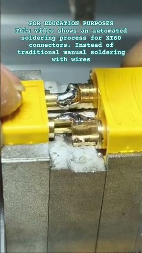 Automated Soldering of Connectors #shorts #soldering #electronics #automation #DIY #manufacturing