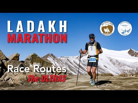 Ladakh Marathon Race Route - Khardungla Challenge (72K) - Silk Route Ultra (122K)