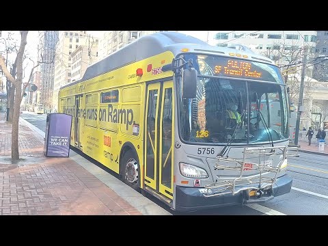 (Potrero Closure) SF Muni: 2019 New Flyer XT40 #5756 on 5 Fulton