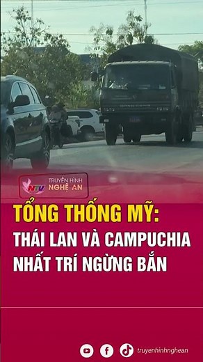 Tổng thống Mỹ: Thái Lan và Campuchia nhất trí ngừng bắn | Tin tức quốc tế
